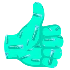 pulgar hacia arriba + tubo de ensayo