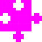 Computerspiel-Monster + Puzzleteil
