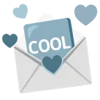 carta de amor + botón COOL