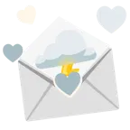 carta de amor + nube con rayo