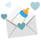 carta de amor + biberón