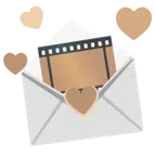 carta de amor + fotograma de película