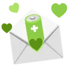 carta de amor + pila