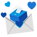 carta de amor + urna con papeleta