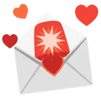 carta de amor + luces de policía
