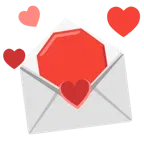 carta de amor + señal de stop