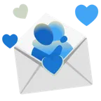carta de amor + personas abrazándose
