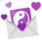 carta de amor + yin yang