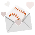 carta de amor + béisbol