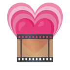 wachsendes Herz + Filmstreifen