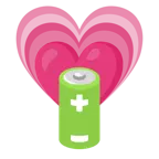 wachsendes Herz + Batterie