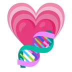 wachsendes Herz + DNA