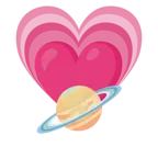 wachsendes Herz + Ringplanet