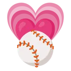 wachsendes Herz + Baseball