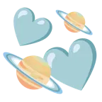 kreisende Herzen + Ringplanet
