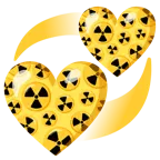 corazones giratorios + radiactivo