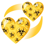 corazones giratorios + riesgo biológico