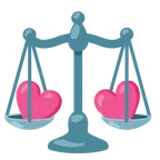 corazones giratorios + balanza