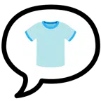 Sprechblase mit drei Punkten + T-Shirt