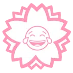 Blumenstempel + Gesicht mit Freudentränen