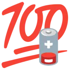 100 Punkte + schwache Batterie