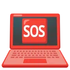 computer portatile + pulsante SOS