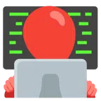 computer portatile + palloncino