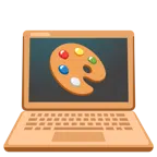 computer portatile + tavolozza