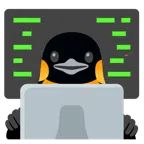 computer portatile + pinguino