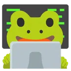 computer portatile + rana