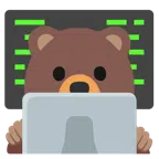 computer portatile + orso