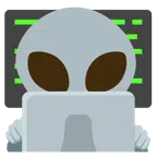 computer portatile + alieno