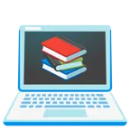 computer portatile + libri