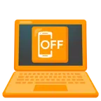 computer portatile + cellulare spento