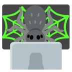 computer portatile + ragno
