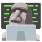 computer portatile + Moai