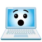 computer portatile + faccina sorpresa