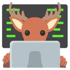 computer portatile + cervo