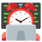 computer portatile + sveglia
