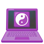 computer portatile + Yin e Yang