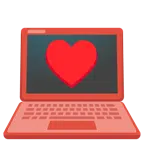 computer portatile + cuori