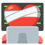 computer portatile + cuore guarito