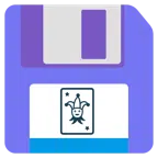 floppy disc + jolly