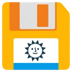 floppy disc + faccina sole