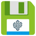 floppy disc + cactus
