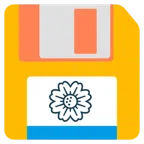 floppy disc + fiore