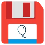 floppy disc + palloncino