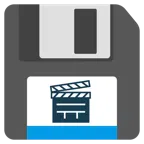 floppy disc + ciak