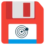 floppy disc + bersaglio