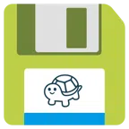 floppy disc + tartaruga